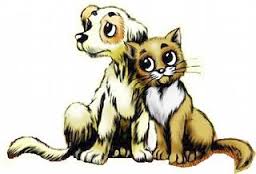 cartoon dog and cat