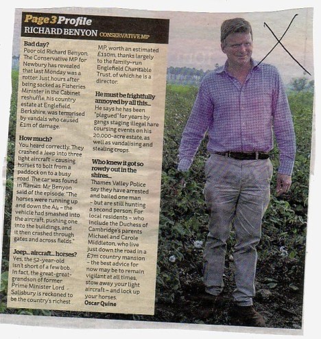 Richard Benyon - typical Tory MP