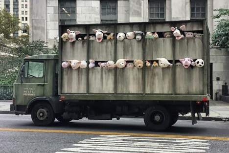 Banksy New York animal truck