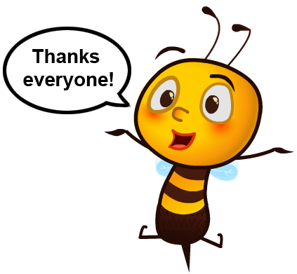 Happy bee 1